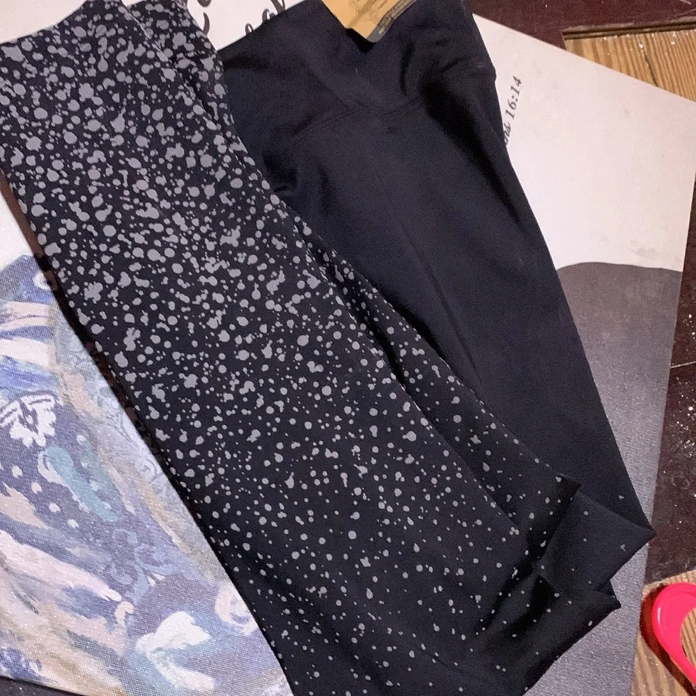 Pink Black leggings - Picture 2 of 7